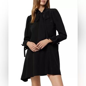 JOIE Billie Silk Tie Trim Dress